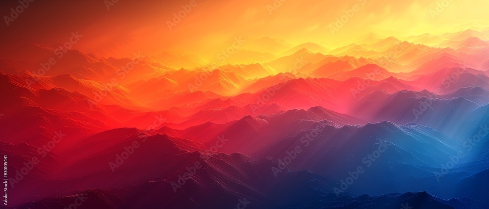Obraz premium Vibrant Sunset Landscape Artwork