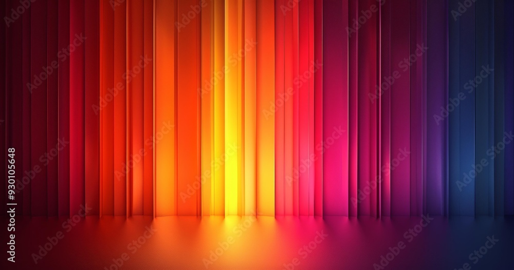 Vibrant Rainbow Spectrum with Warm Colors Vibrant Rainbow Spectrum with Warm Colors