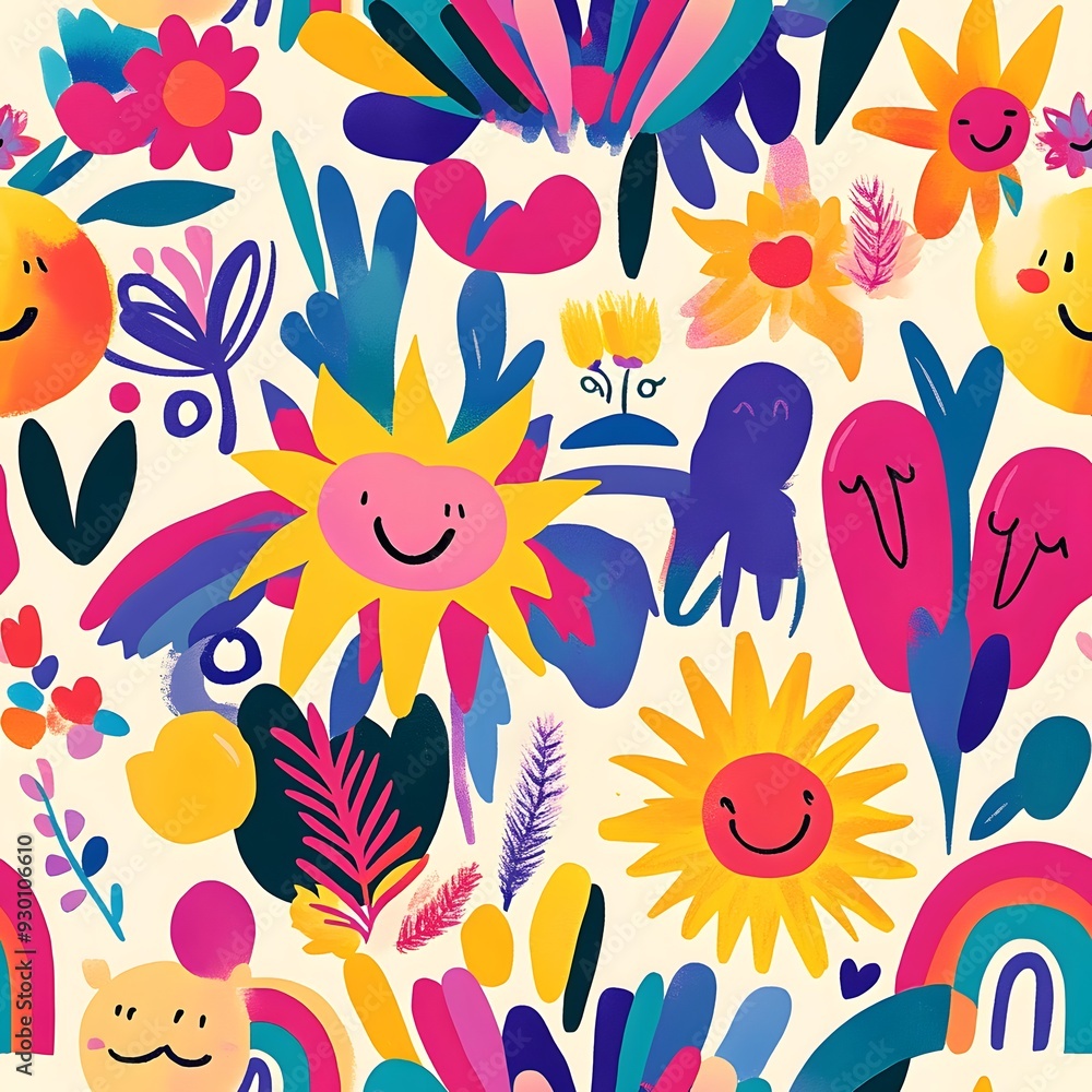 seamless background with flowers seamless background with flowers