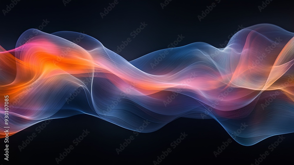 Illuminated Spectrum. Vivid abstract light display concept Illuminated Spectrum. Vivid abstract light display concept