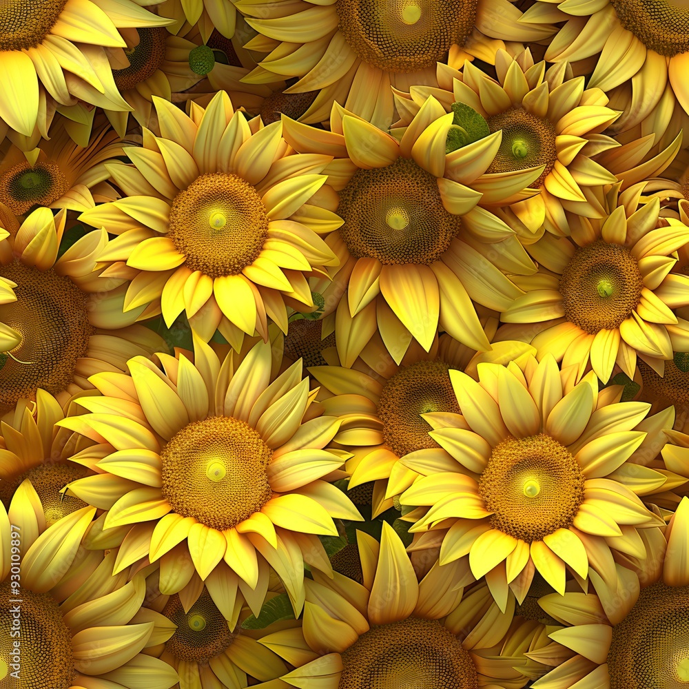 pattern with sunflowers pattern with sunflowers