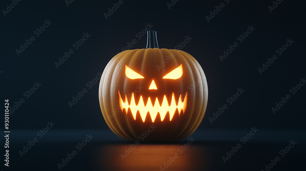 Happy halloween banner or party invitation background with pumpkins Happy halloween banner or party invitation background with pumpkins