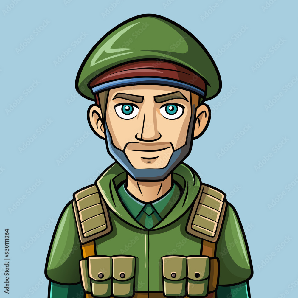 soldier in uniform vector illustration soldier in uniform vector illustration
