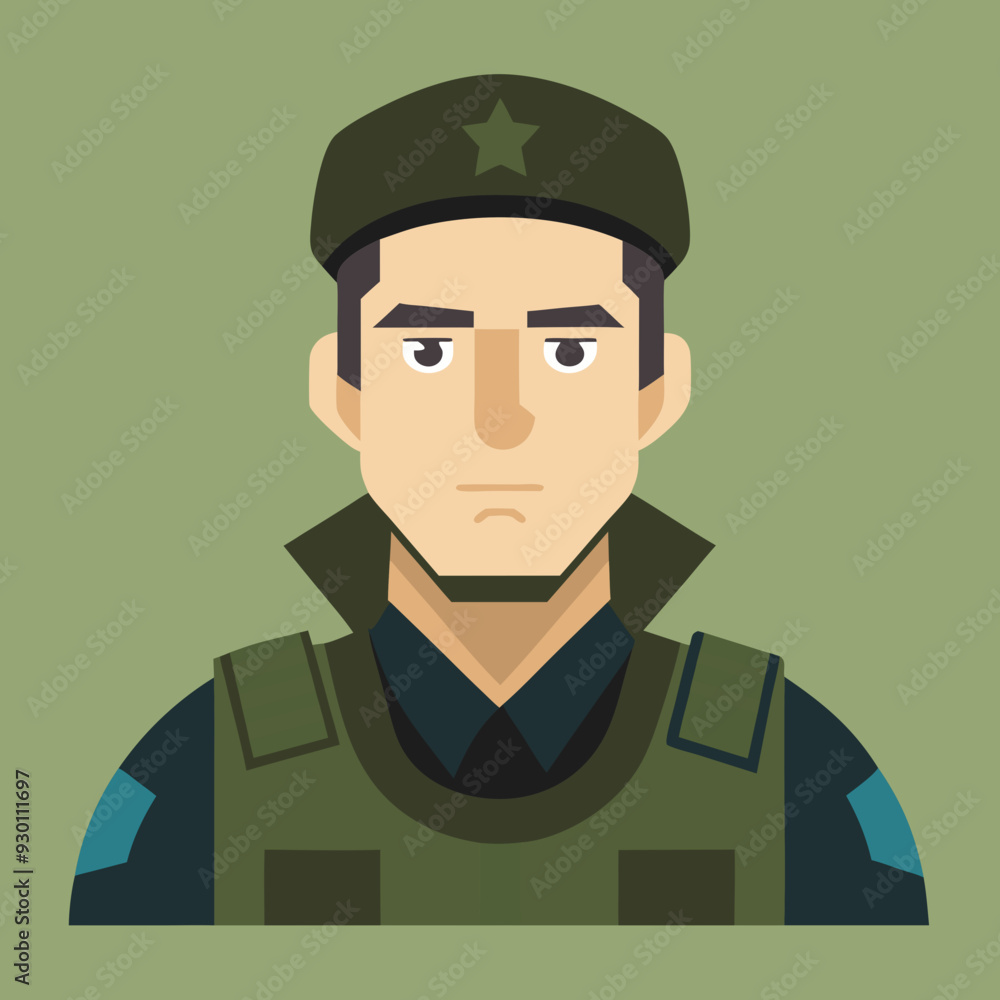cartoon illustration of soldier cartoon illustration of soldier