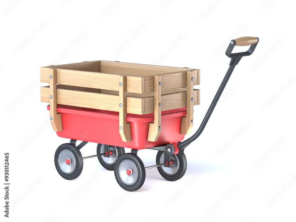 Toy mini wagon 3D