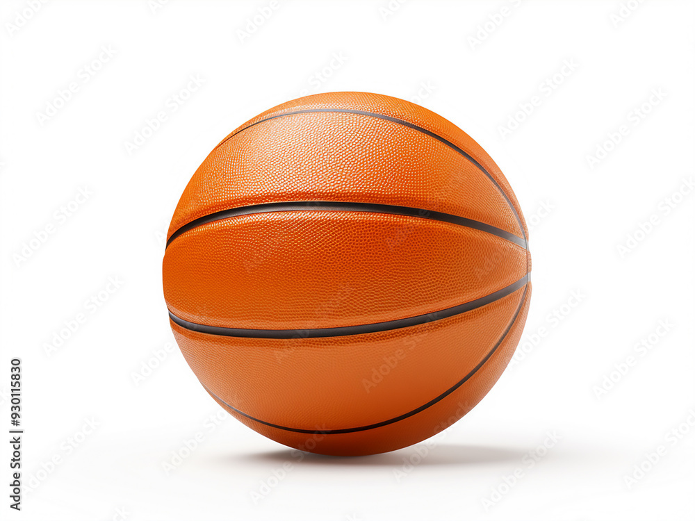 Obraz premium Basketball isolated on white background