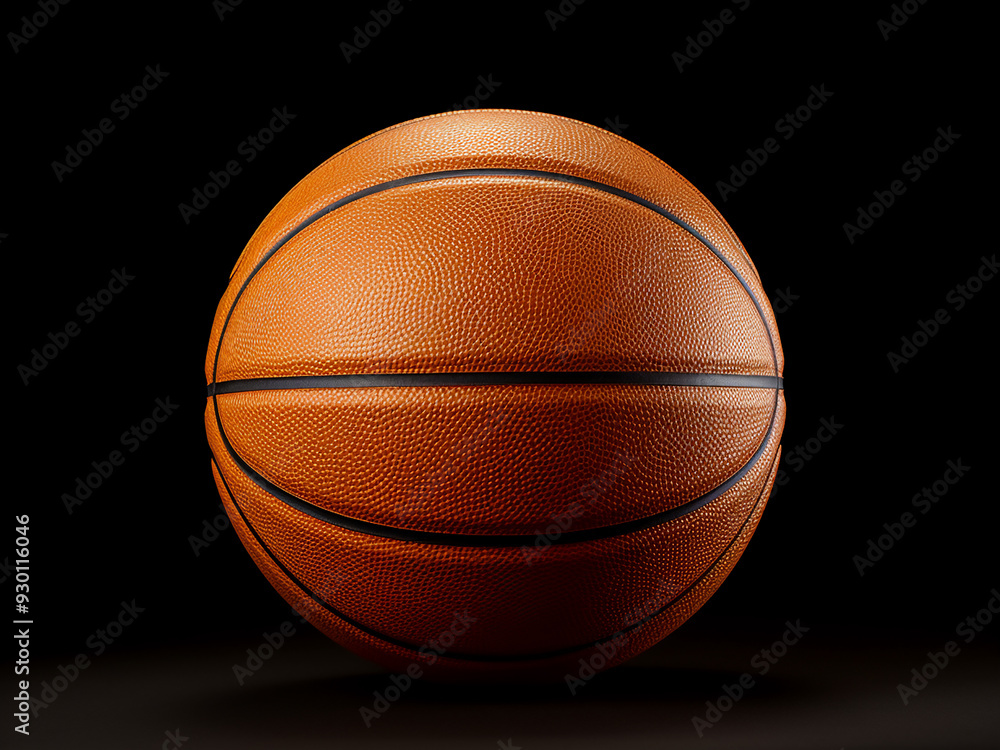Obraz premium Basketball isolated on a white background