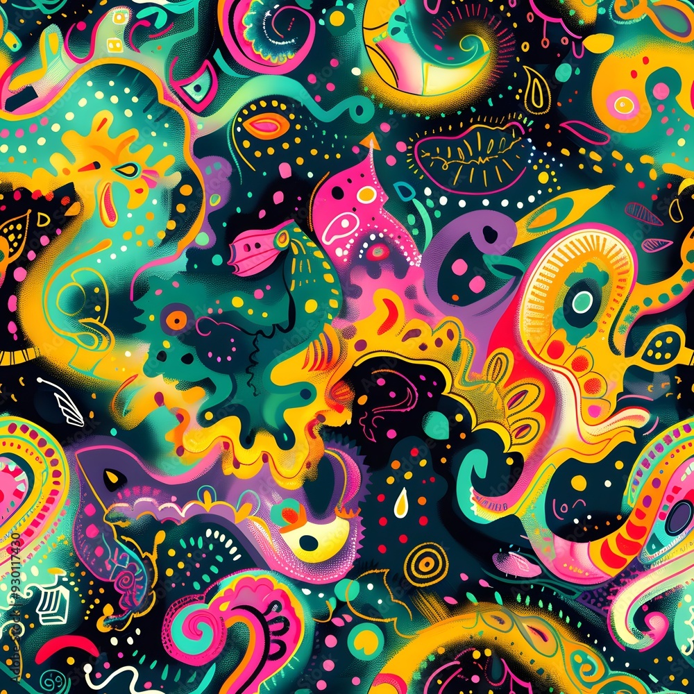 seamless pattern with paisley seamless pattern with paisley