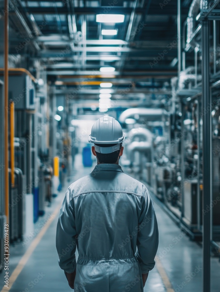 Industrial Worker in Cleanroom Industrial Worker in Cleanroom