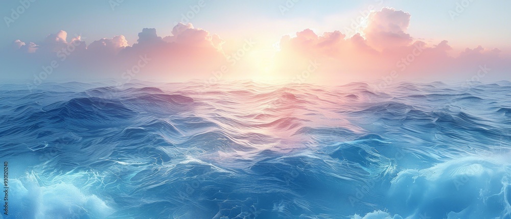 Obraz premium Ocean Sunset Scenery