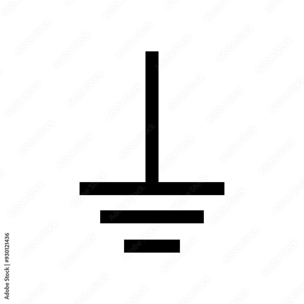 ISO mandatory safety signs_connect an earth terminal to the ground symbol only ISO mandatory safety signs_connect an earth terminal to the ground symbol only