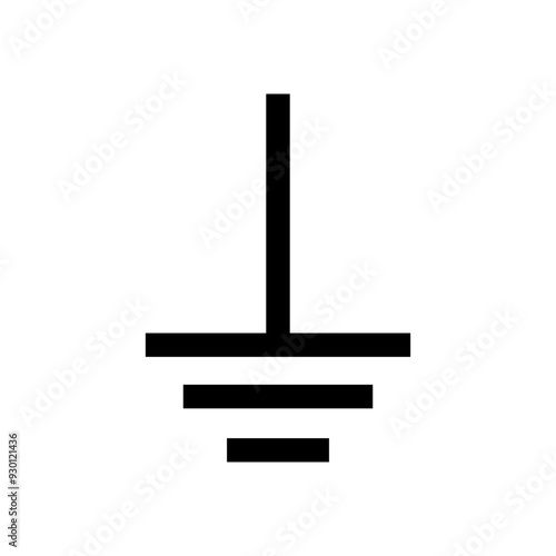 ISO mandatory safety signs_connect an earth terminal to the ground symbol only	