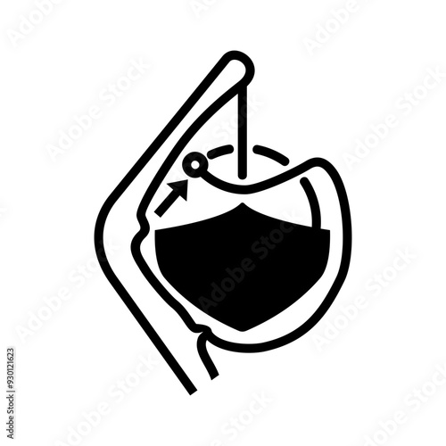  ISO mandatory safety signs_release lifeboat gripes in launch sequence symbol only	