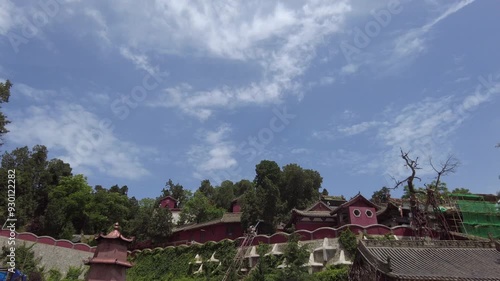 The natural landscape of Yuquan Temple in Tianshui City, Gansu Province, China,
 photo