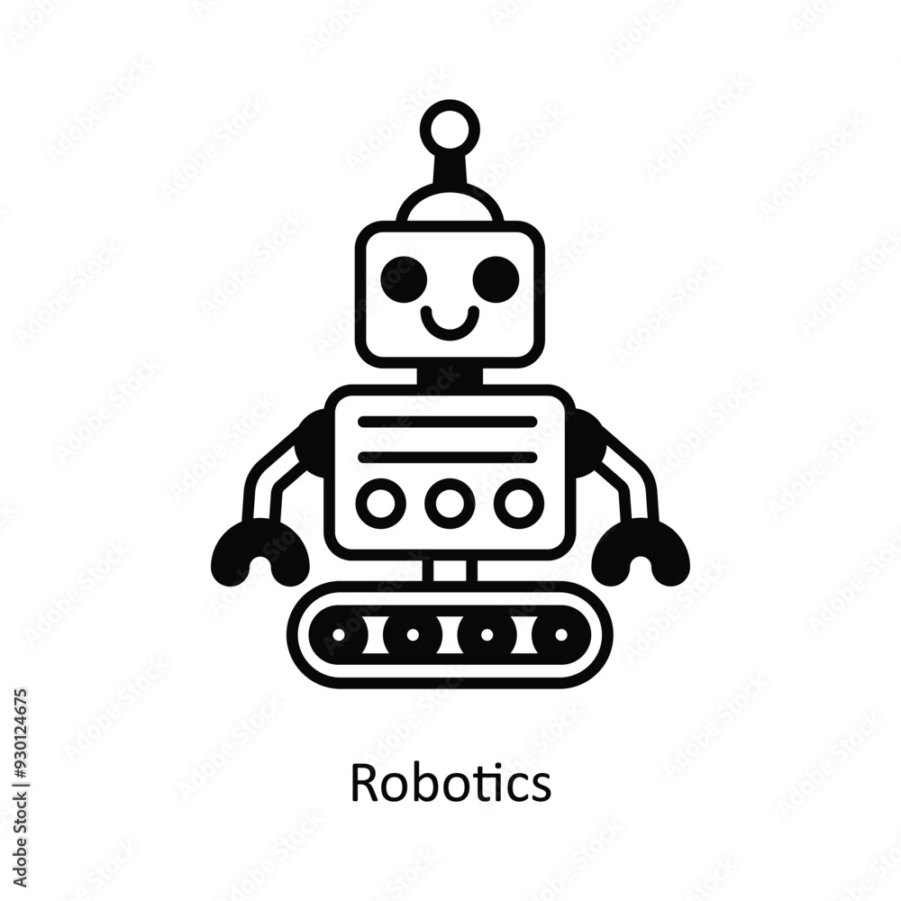 Robotics vector filled outline Icon Design illustration. Smart Home and Technology Symbol on White background EPS 10 File Robotics vector filled outline Icon Design illustration. Smart Home and Technology Symbol on White background EPS 10 File