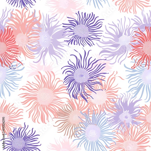 seamless pattern with flowers