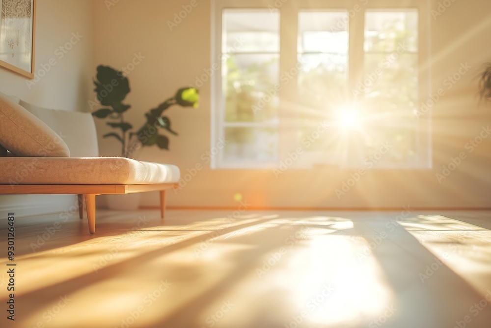 Fototapeta premium blurred view living room