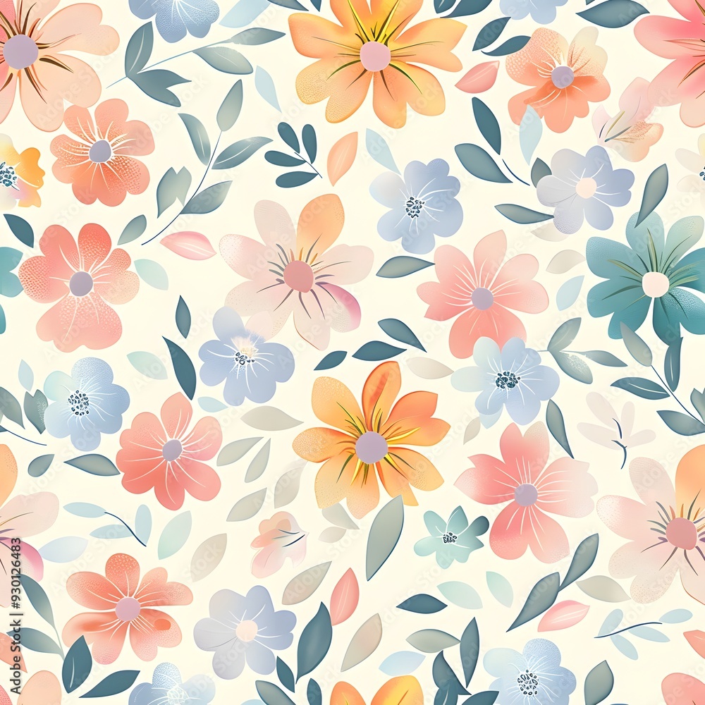 seamless pattern with flowers seamless pattern with flowers