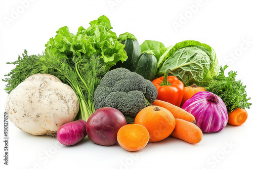 Autumn Vegetables Isolated