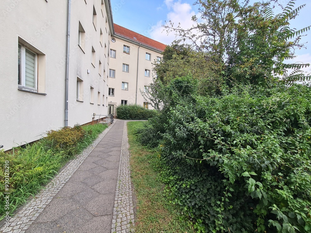 Backyard with green in Berlin Treptow/Köpenick Backyard with green in Berlin Treptow/Köpenick