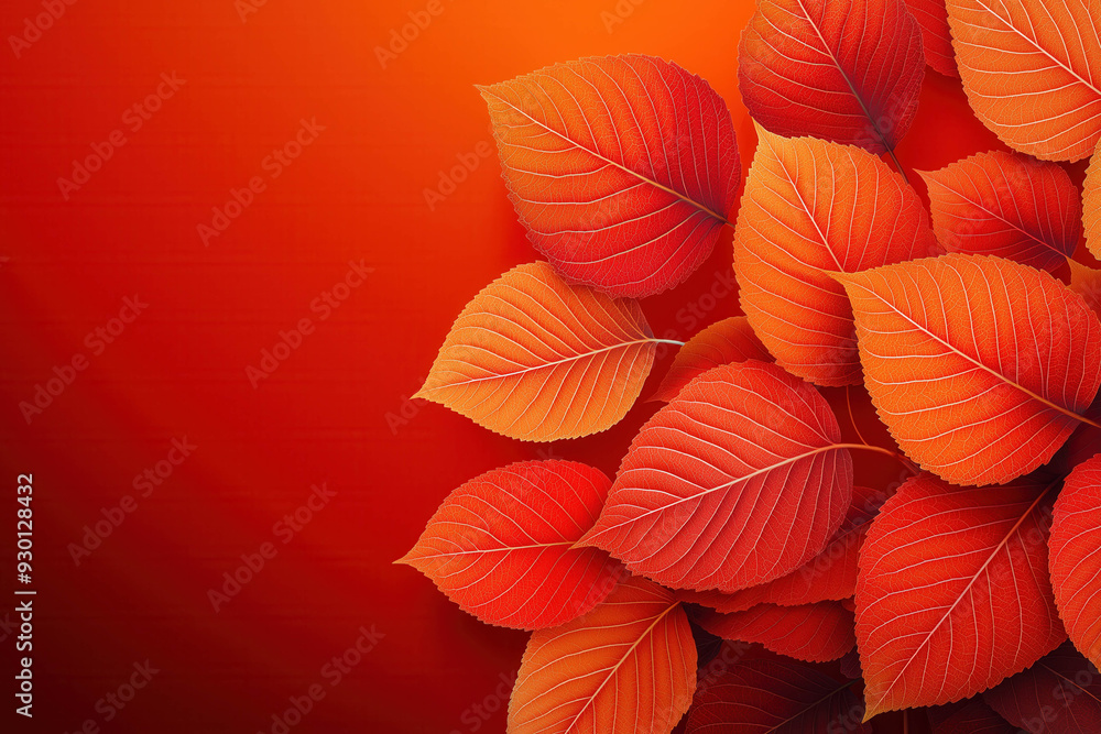 Red Autumn Background Red Autumn Background