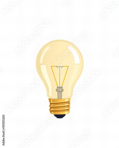 there is a light bulb that is on a white background.