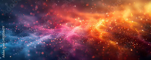 a colorful light in space