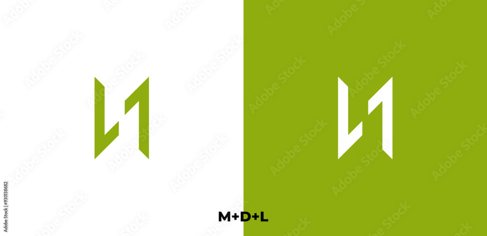 Letter logo design, M, D, L letter logo design, premium logo, modern logo, simple logo. Letter logo design, M, D, L letter logo design, premium logo, modern logo, simple logo.