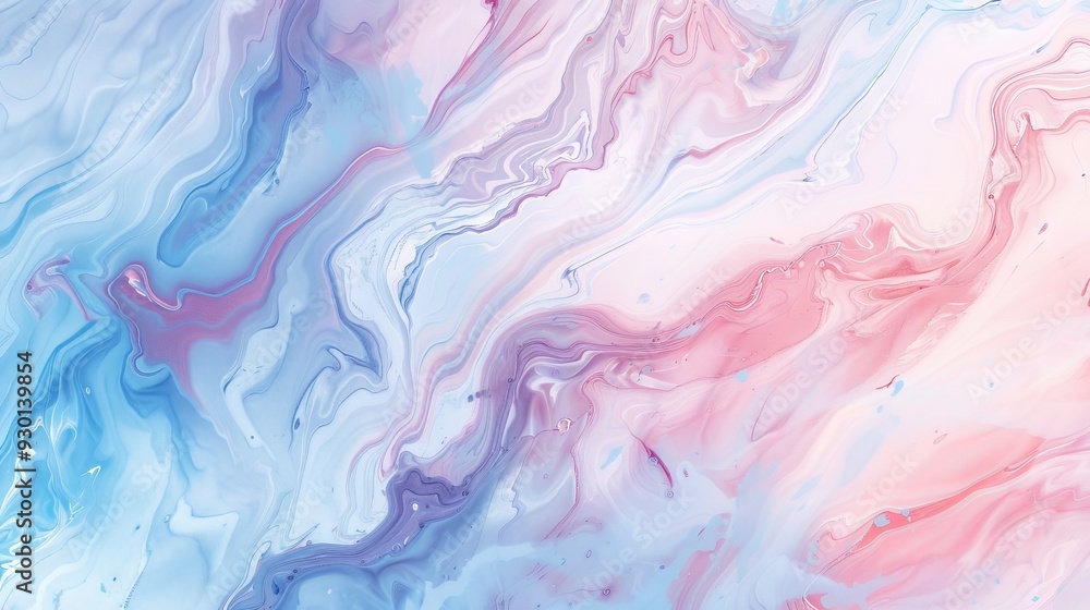 A fluid marble pattern features pastel colors blending softly, evoking a serene atmosphere and artistic elegance A fluid marble pattern features pastel colors blending softly, evoking a serene atmosphere and artistic elegance