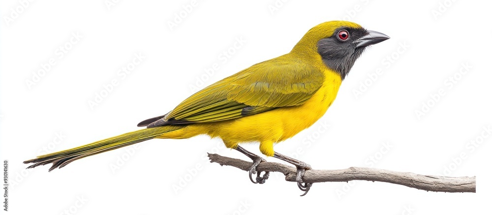Fototapeta premium Yellow-throated Bulbul Perched on a Branch