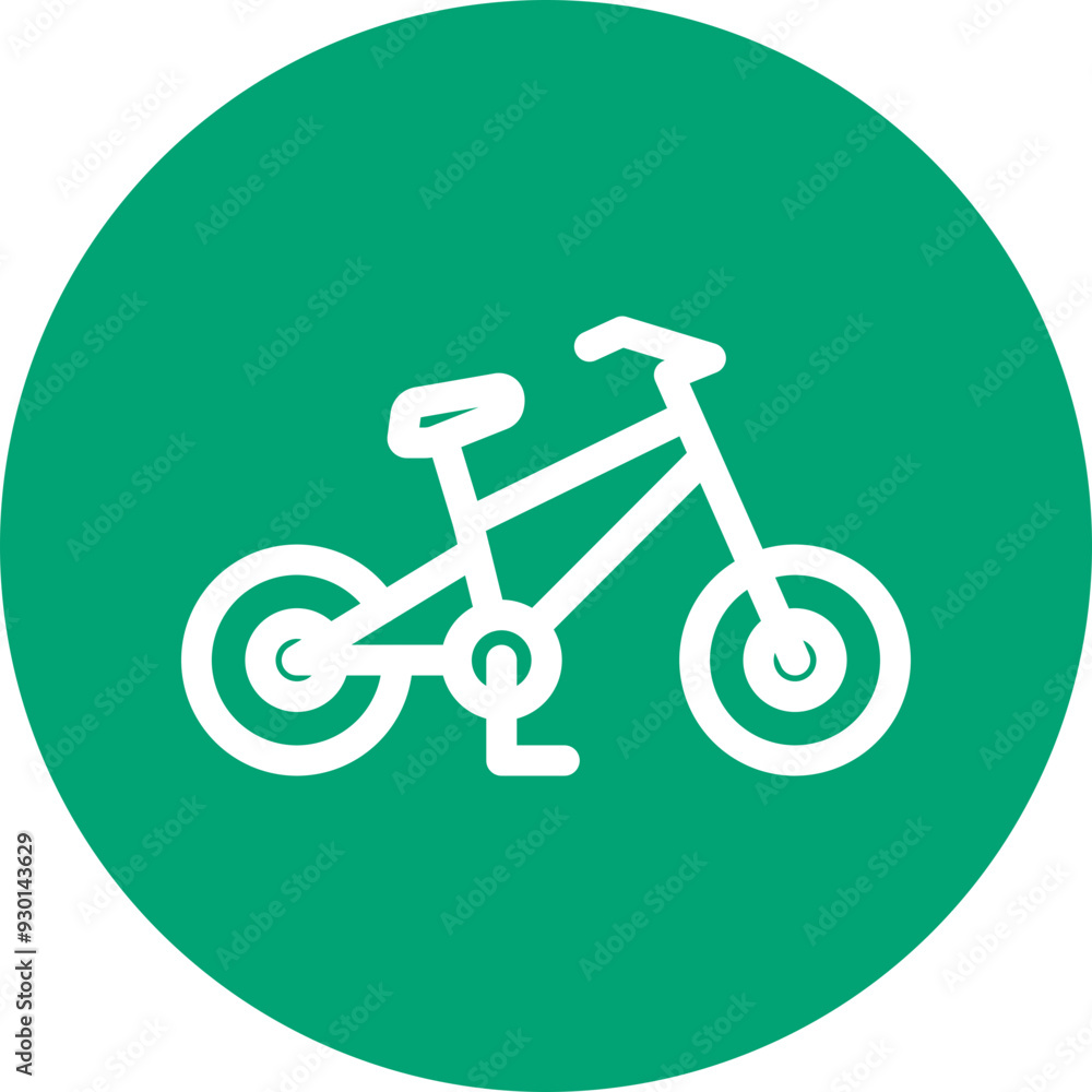 Bicycle glyph circle icon Bicycle glyph circle icon