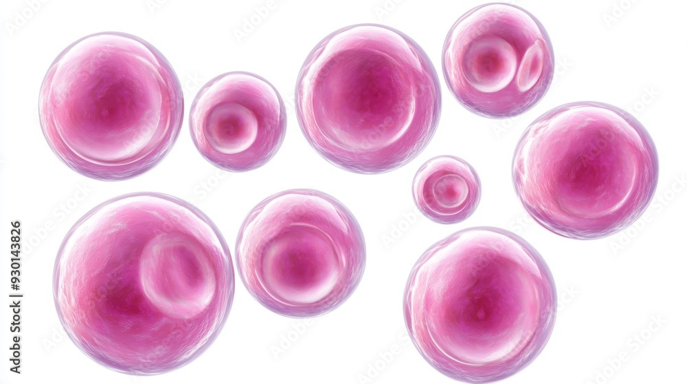 Photo of Cells Isolated on White Background Photo of Cells Isolated on White Background
