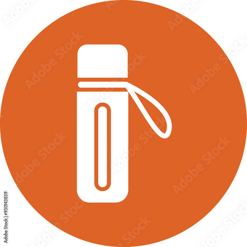 Thermo glyph circle icon
