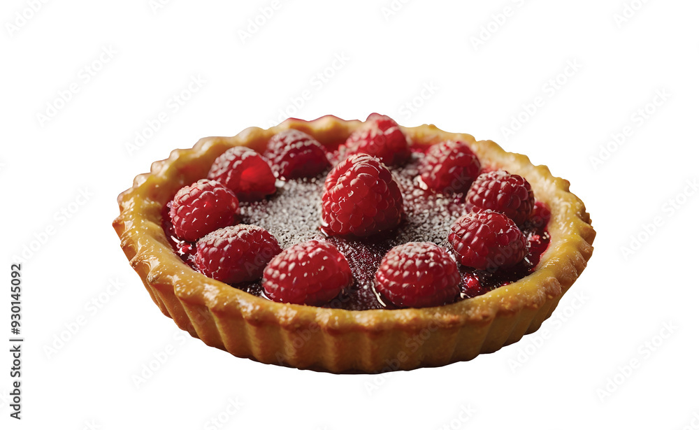 Raspberry tart with delicious raspberry jam. Top with fresh raspberries. PNG file for mock-up Raspberry tart with delicious raspberry jam. Top with fresh raspberries. PNG file for mock-up