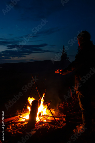 campfire in the forest