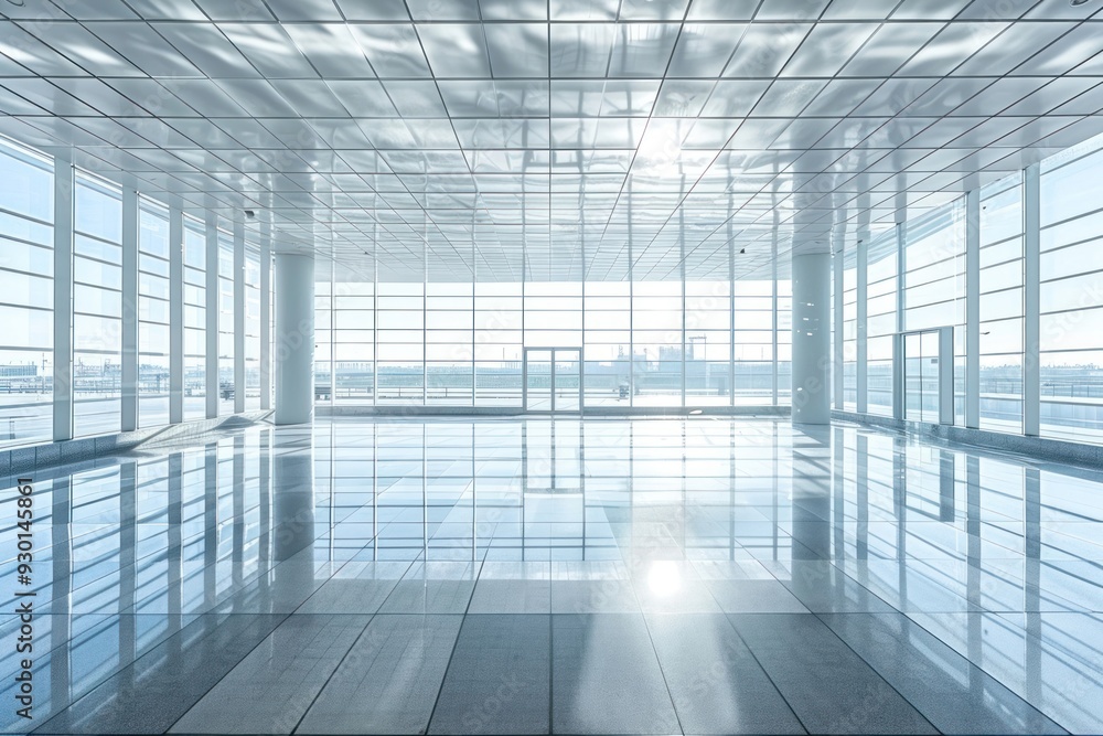 Clean and clear passenger room in airport architecture building window. Clean and clear passenger room in airport architecture building window.