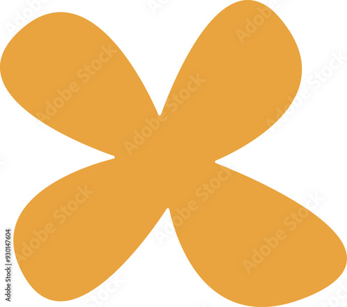 Abstract form set. Geometric minimal shape. Modern contemporary. Scribble bizarre boho figures.  