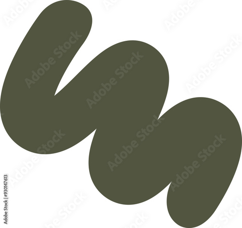 Abstract form set. Geometric minimal shape. Modern contemporary. Scribble bizarre boho figures.  