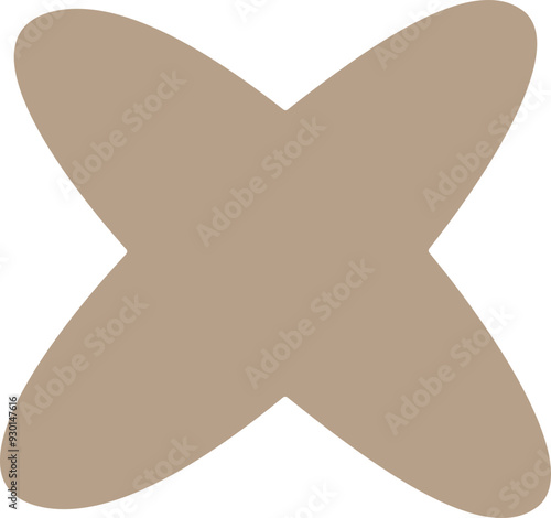 Abstract form set. Geometric minimal shape. Modern contemporary. Scribble bizarre boho figures.  