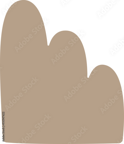 Abstract form set. Geometric minimal shape. Modern contemporary. Scribble bizarre boho figures.  