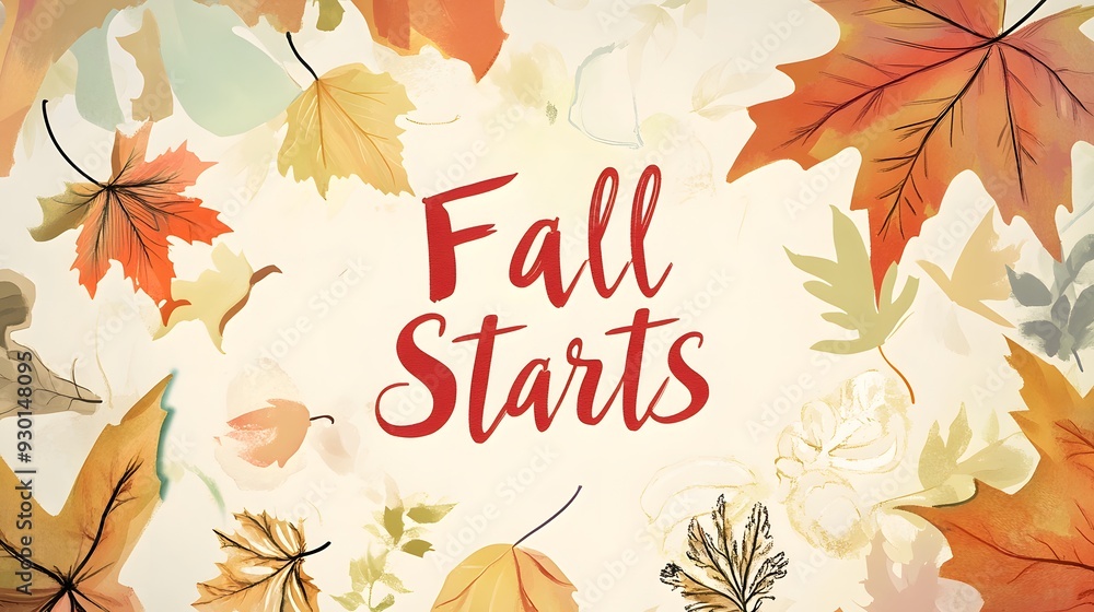 Fall starts with colorful leaves. Fall starts with colorful leaves.
