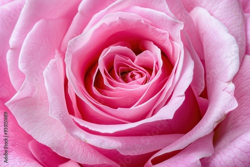 Wallpaper Mural A close-up of a pink rose in full bloom, with its delicate petals and soft fragrance almost palpable.  Torontodigital.ca