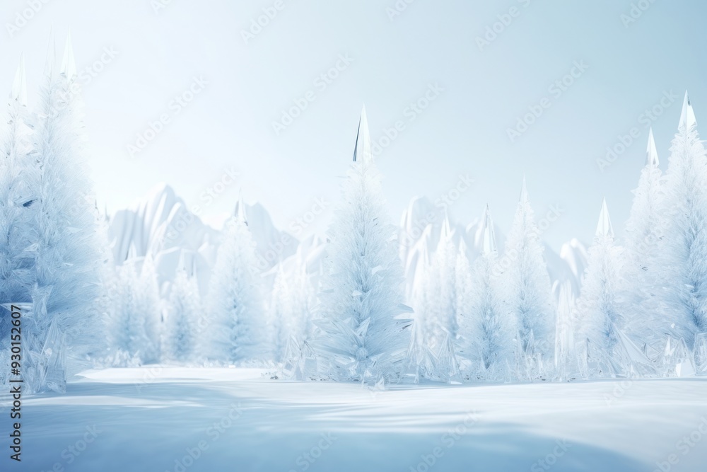 Naklejka premium Ice backgrounds landscape panoramic.