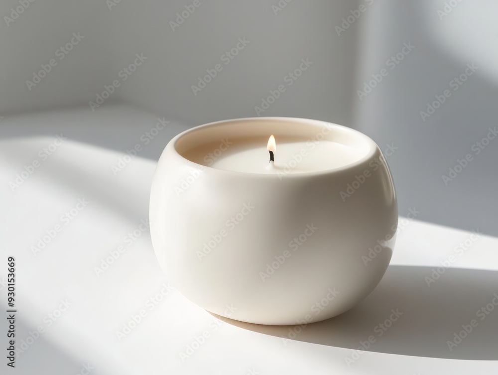 Stylish White Candle Jar Stylish White Candle Jar
