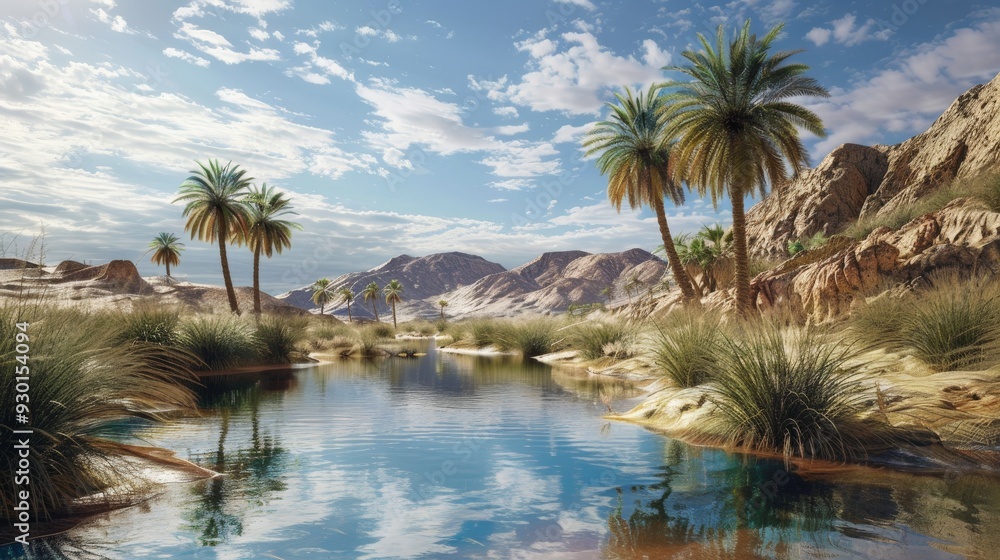 Oasis in the Desert. Oasis in the Desert.