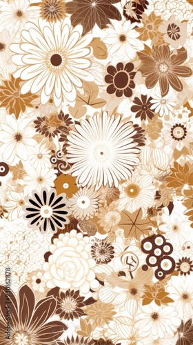 Flower pattern background abstract