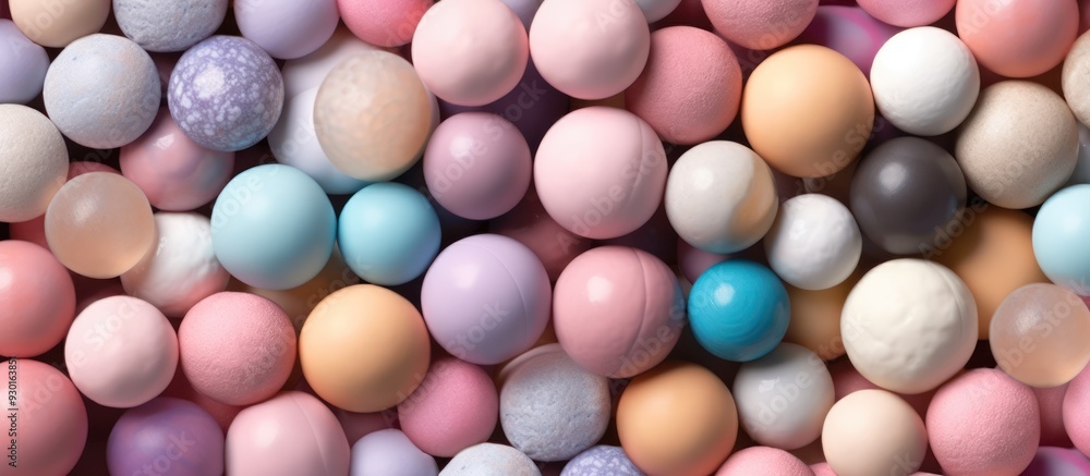 Pastel Colored Spheres Abstract Background Pastel Colored Spheres Abstract Background
