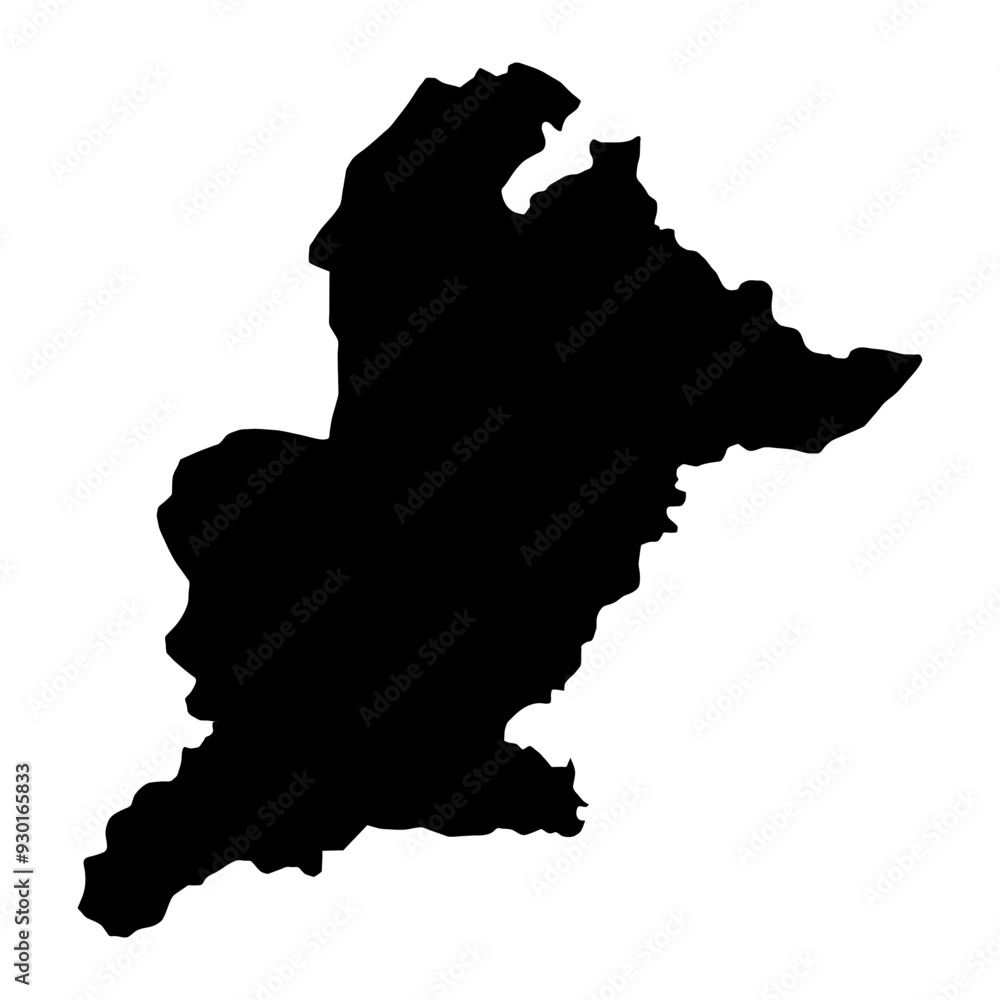 Jhang district map, administrative division of Pakistan. Vector illustration. Jhang district map, administrative division of Pakistan. Vector illustration.