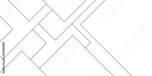 Abstract industrial Design random lines black on white background.Geometric seamless minimalist pattern with straight lines design.luxury black geometric random chaotic lines.squares and triangle line