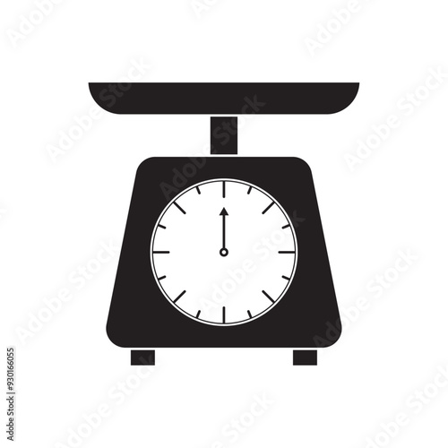 vector flat icon illustration of scales